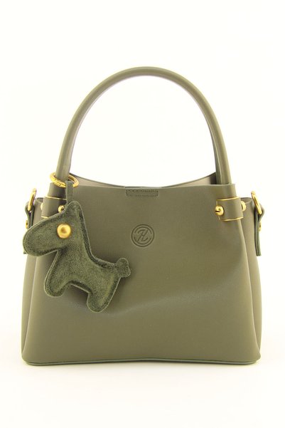 HNB Women's Khaki Small Size Mascot Three-Eyed Handbag