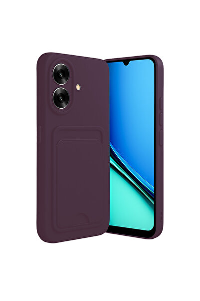 AKSEFİZZ حافظة متوافقة مع هاتف Realme Note 60، تصميم نحيف، غطاء ناعم ملون مع ...