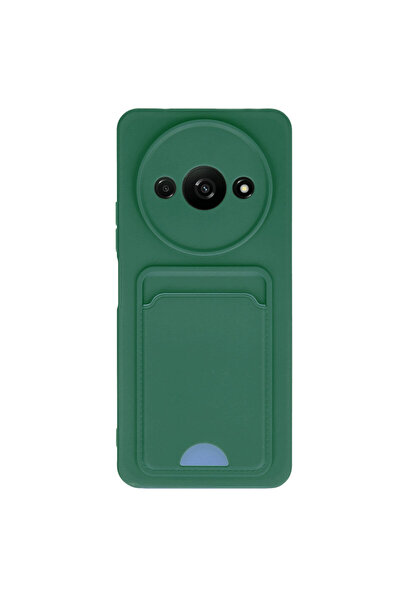 AKSEFİZZ Redmi A3 4G Uyumlu Kılıf Kartlıklı Kartvizitli İnce Tasarımlı Renkli...