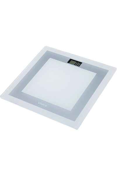 VIVAX Cantar pentru baie PS-154WG, 150 Kg, Sticla Gri/Alba