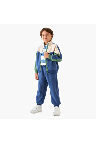 Juniors Colourblock Jacket and Joggers Set