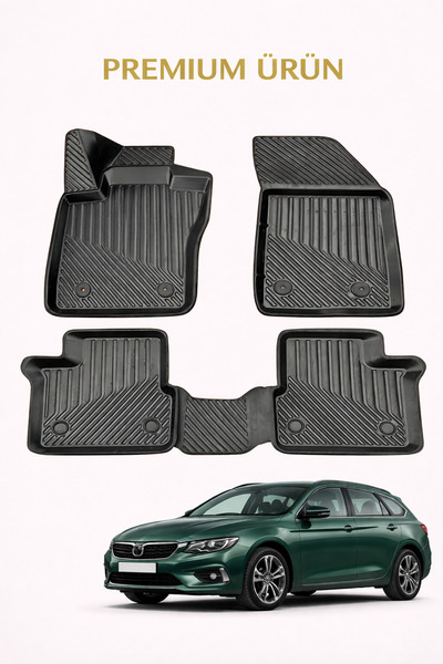 Black Gold Fiat Egea Hatchback ile Uyumlu 3D Oto Paspas Premium