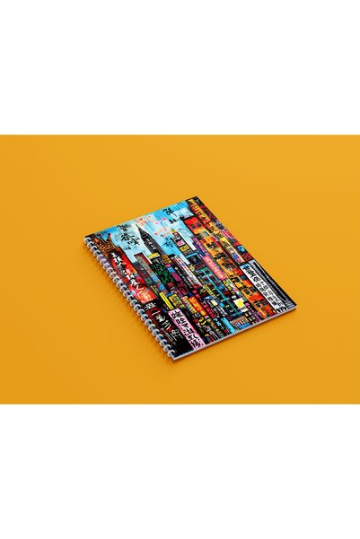 ARTHOUSECOLLECTIVE A4 Spiral Notebook - Unlined School Notebook - 80 Sheets / 160 Pages - Poster Cover