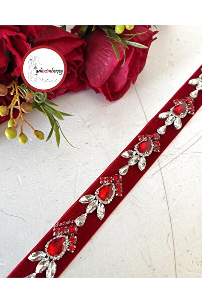 Gelincimherşey Hürrem Model Taşlı Özel Tasarım Gelin Kuşağı