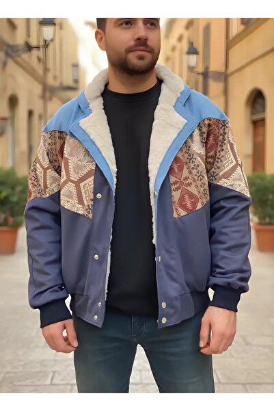 CANMODA (7752) Jachetă supradimensionată cu model vintage, compatibilă cu măr...