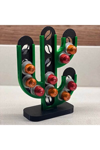 Mottopi Cactus Coffee Stand Freestanding Decorative Capsule Organizer Compati...