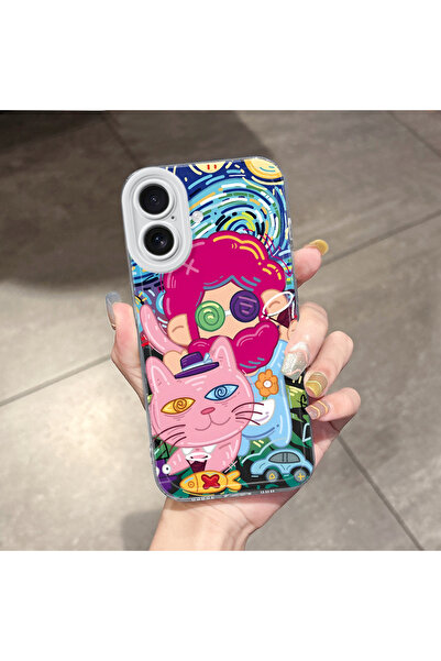 ucuc غطاء متوافق مع آيفون 16 مع حماية للكاميرا، غطاء سيليكون شفاف فائق النحاف...