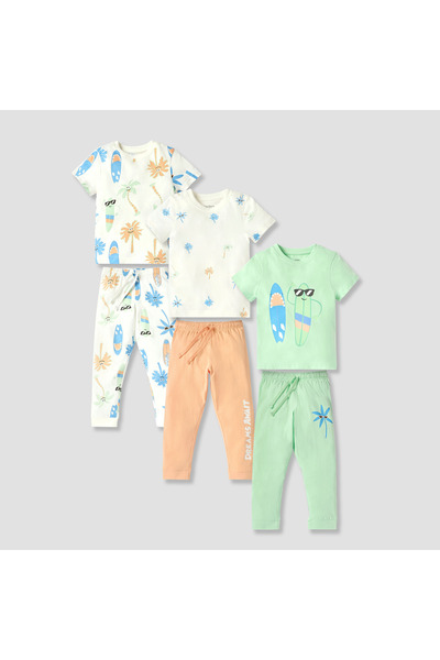Juniors تيشيرت مطبوع مع بيجاما - طقم من 3 قطع