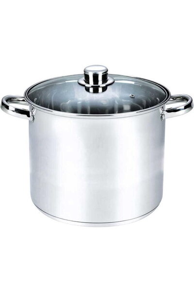 Michelino XXL pot with lid, 17 liters, 32 cm, stainless steel, silver