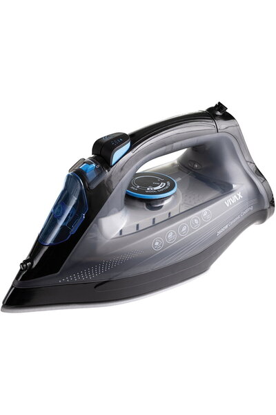 VIVAX Steam iron IR-2600CB, Power 2600W, adjustable thermostat, 320ml water tank, Black