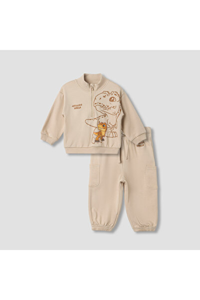 Universal Dinosaur Print Sweatshirt and Joggers Set