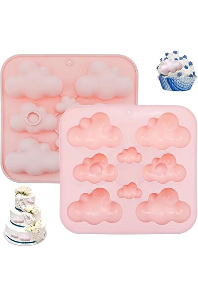 Arabest 3D Cloud Baking Mould,Silicone Cookie Mould,Candle Wax Mould,Kitchen ...