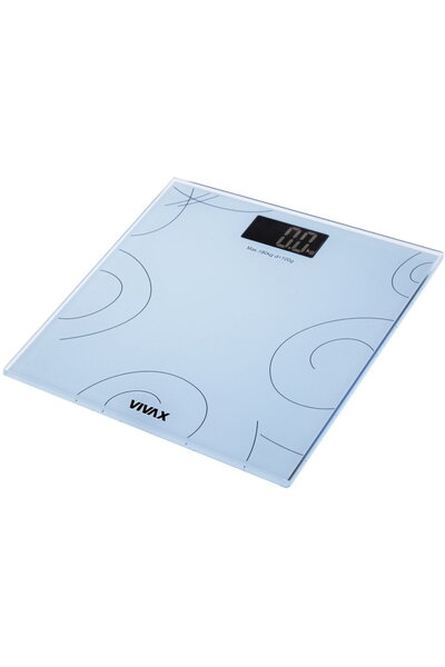 VIVAX Cantar pentru baie PS-158W, 180 Kg, Sticla Albastra