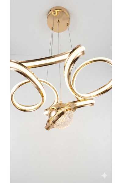 CanAydınlatma Gold Helezyon Çift Taraflı Avize