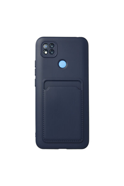 AKSEFİZZ Redmi 9C Uyumlu Kılıf Kartlıklı Kartvizitli İnce Tasarımlı Renkli So...