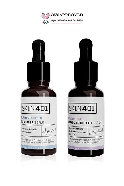 Skin401 Anti-Dark Spot, Pore and Blackhead Serum Set of 2 |   2% Alpha Arbuti...
