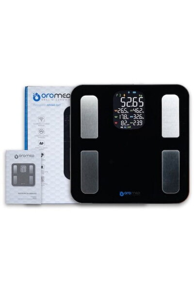 OROMED Electronic bathroom scale ORO-BLUETOOTH SMART black