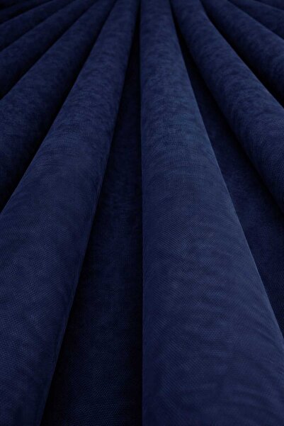 TREND Ada Fon Lacivert Tek parça 1/3 Sık Pile 2 adet aksesuar hediye gelmektedir