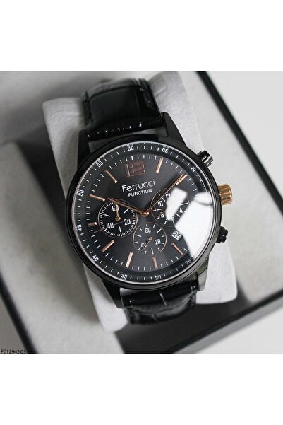 Ferrucci Fc12942 Leather Strap Men's Wristwatch
