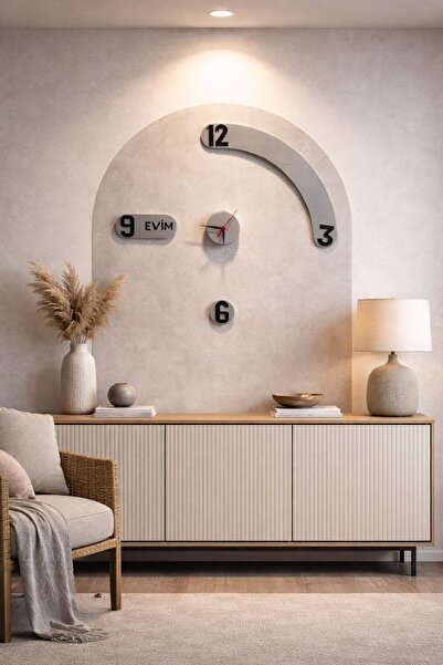 ZERDA DEKOR Sade Şık Modern Duvar Saati /Sessiz Mekanizmalı