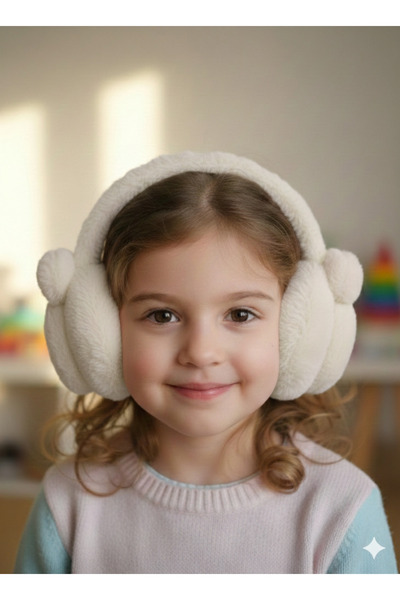 REBBEX Căști de iarnă reglabile pentru copii cu figurină de iepure de pluș