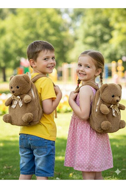 OEM حقيبة ظهر للأطفال من القطيفة مع دمية دب - ناعمة الملمس، خفيفة الوزن ومناس...