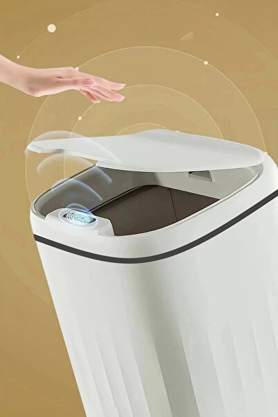 costurera 20 Lt Sensörlü Çöp Kovası – Akıllı Pilli Otomatik Kapaklı 4 Kalem P...