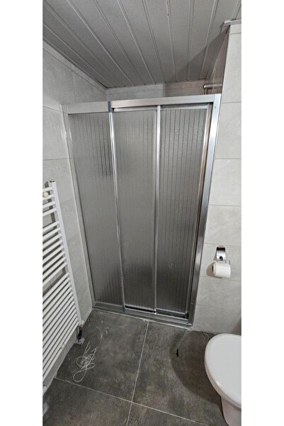 Emirdus Gri zebra desen mika cam duşakabin