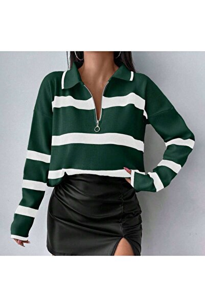 Get Crazy Women's Half-Zip Knit Sweater