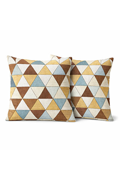 NazeninHome Decorative Throw Pillow 100% Cotton 40X40 cm Seersucker Virginia
