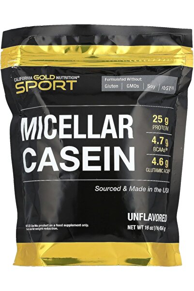 California Gold Nutrition Micellar Casein Protein, Unflavored, Slow Absorption, 16 Ounces (454 Grams