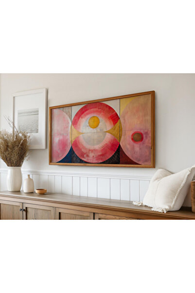 woodhomeworks Tek Parça Gerçek Ahşap Yatay Panorama Çerçeveli Tablo