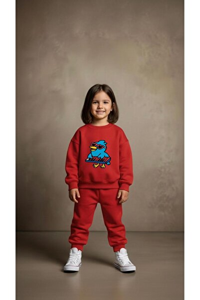 playwear Φούτερ Ομάδας PIANIST BIRD με στάμπα για κορίτσια και αγόρια, με λαι...