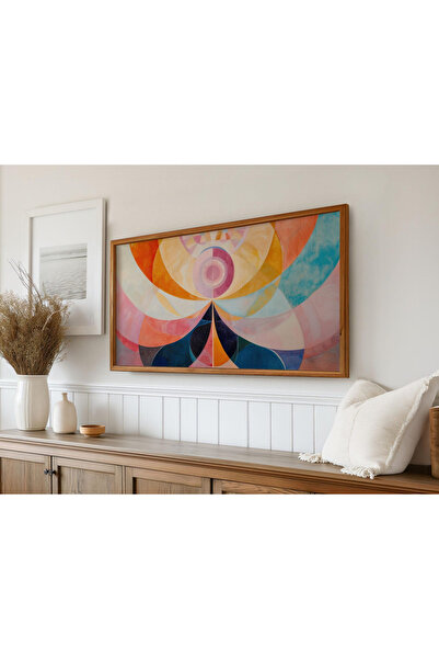 woodhomeworks Tek Parça Gerçek Ahşap Yatay Panorama Çerçeveli Tablo