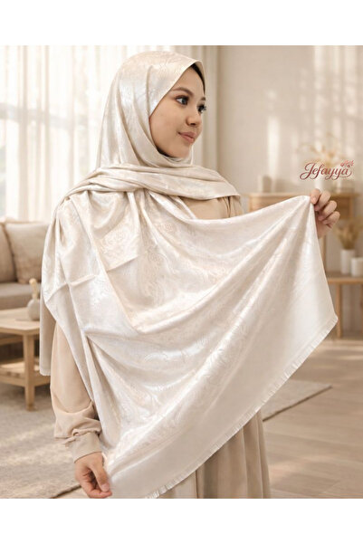 Jefayya Parlak Desenli İpek Şal – 190 × 75 cm