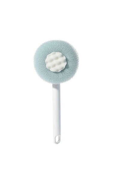 Arabest فرشاة تنظيف الظهر للاستحمام، تلسكوبية بمقبض طويل، إسفنجة شبكية للاستحمام بشعيرات