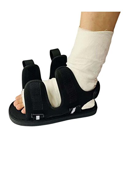 Generic حذاء ما بعد الجراحة مع غطاء جبيرة ساق مقاوم للماء، حذاء مشي قابل للتعديل، حذاء جبيرة للتعافي C