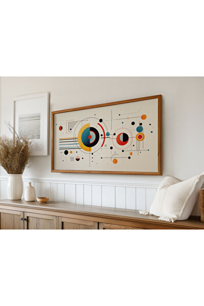 woodhomeworks Tek Parça Gerçek Ahşap Yatay Panorama Çerçeveli Tablo