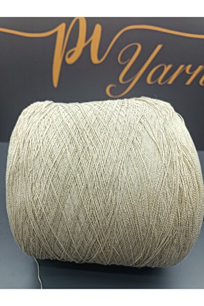 Pİ Yarn خيط حياكة يدوي مشمع من القطن بنسبة 85%، 500 جرام، كريمي اللون