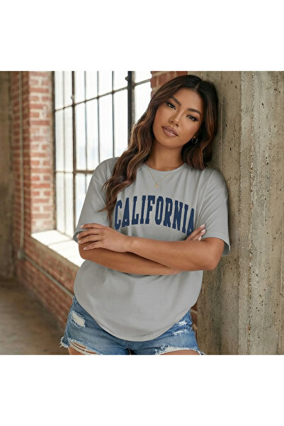 BUWOM Γυναικείο φούτερ California με στάμπα και λαιμόκοψη ποδηλάτου