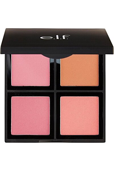 ELF e.l.f. Cosmetics Powder Blush Palette, Four Blush Shades for Beautiful, Long-Lasting Pigment, Light