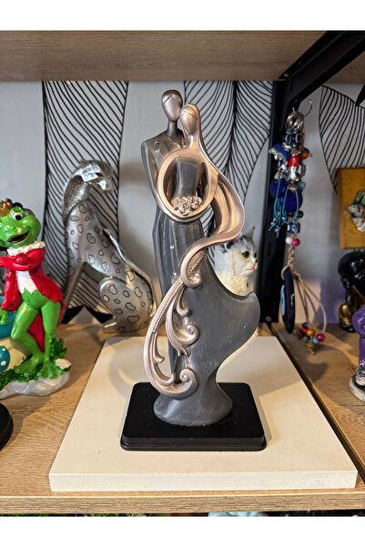 Atak Hediyelik Dekoratif Sarılan Sevgili figür biblo polyester 31 cm