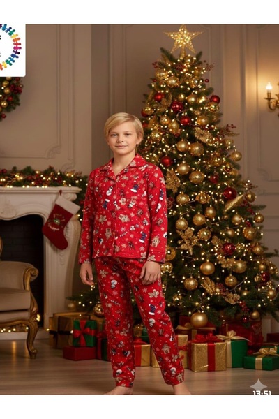 BEGONYA BEBECE KIDS SET DE PIJAMALE ROȘU COCUK