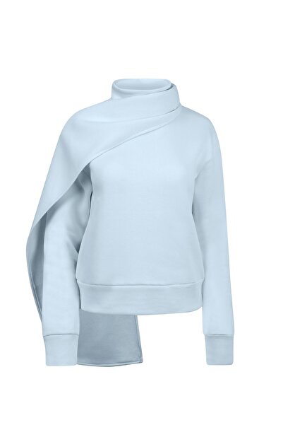 La Sarta Nova Atkılı 3 İplik Mavi Sweat