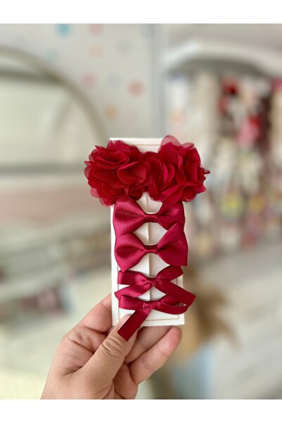 pempem bandana Baby Girl Children Mini Clip Hairpin Set Laser Flower Ribbon Bow Flower Set