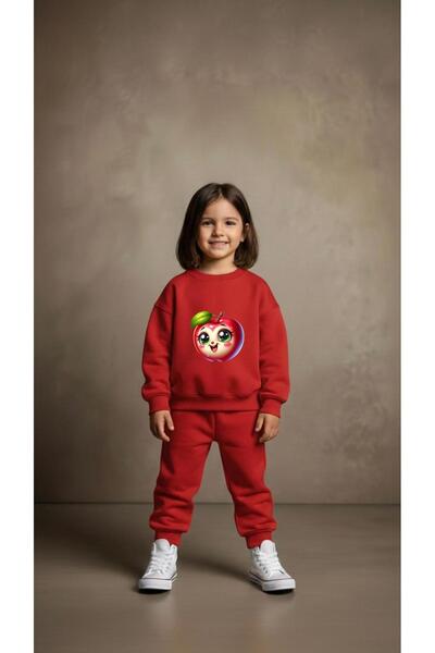 playwear Φούτερ ομάδας SHINING APPLE με στάμπα για κορίτσια και αγόρια, με λα...