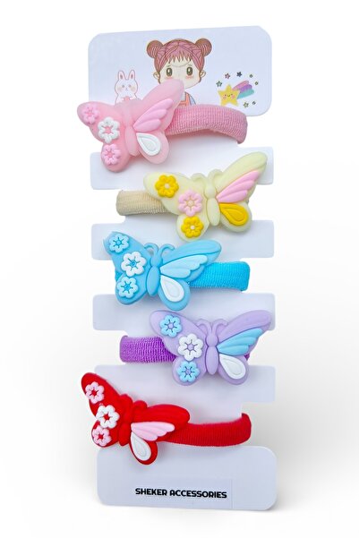 SHEKER HOME Набір гумових резинок для дівчаток - 5 штук
