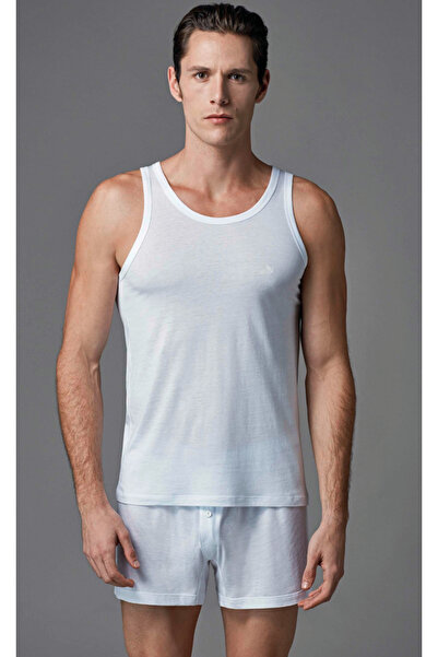 Eros Men'S, White, 50% Cotton, 50% Modal, 10-Pack Undershirts