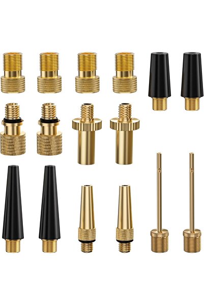 Arabest 16 packs of universal bicycle valve adapters, for bicycle tire tubes