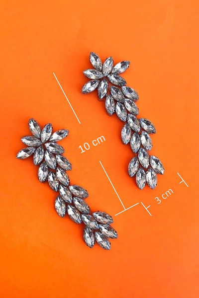 Sedef Kristal Taşlı Ayakkabı, Çanta Ve Kıyafet Aksesuarı( 2 Adet)